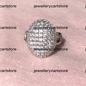 Women&#39;s Twilight Belle Ring, White Gold Ring, Twilight Saga Ring, Moissanite Ring, Engagement Ring, Wedding Ring, Sterling Silver Ring, 4344