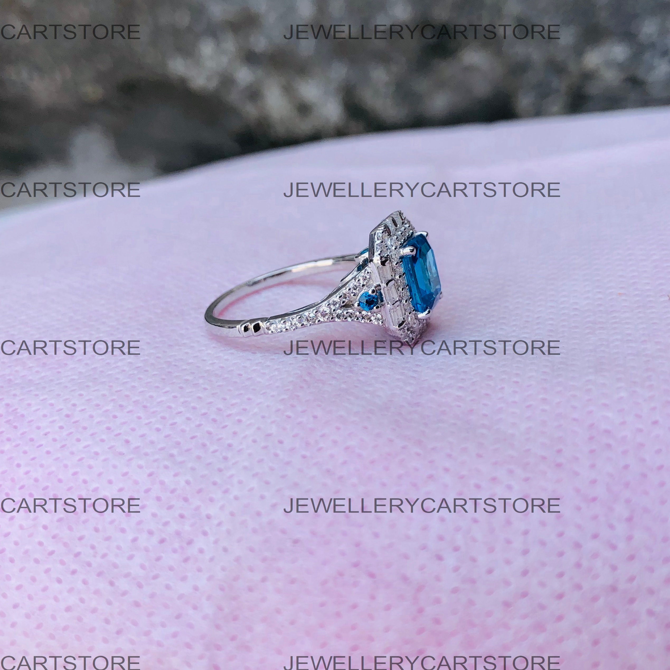 Blue Topaz Ring Cinderella Jewelry Zales Blue Topaz Zales Anna Ring Enchanted Disney Cinderella London Blue Topaz  And 3/4 Diamond