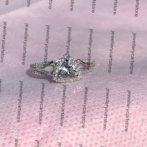 Verzauberter Disney Aurora 6 MM Diamant Verlobungsring, Diamant Verlobungsring, 925 Sterling Silber Ring, Geschenk für Sie