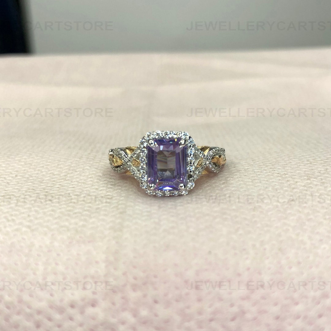 Tanzanite and Diamond 18kt White Gold Pendant | Costco