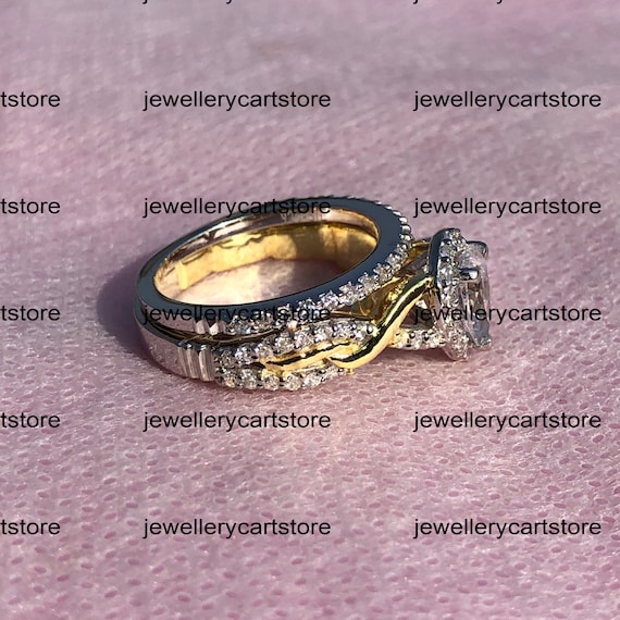 Enchanted Disney Rapunzel 1 1 4 CT T.W. White Pear Diamond Twist