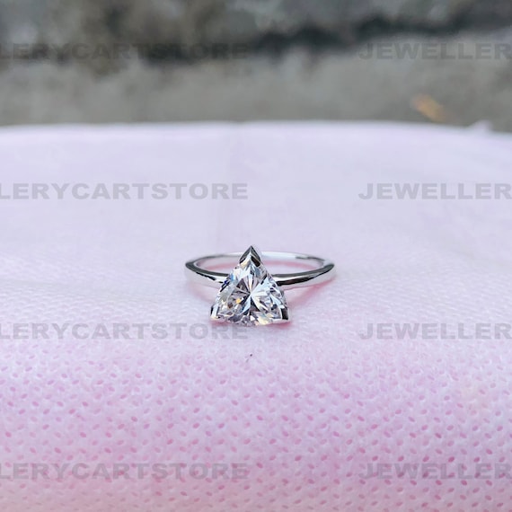 2-Stone Pear Ring With Triangle – Shahla Karimi