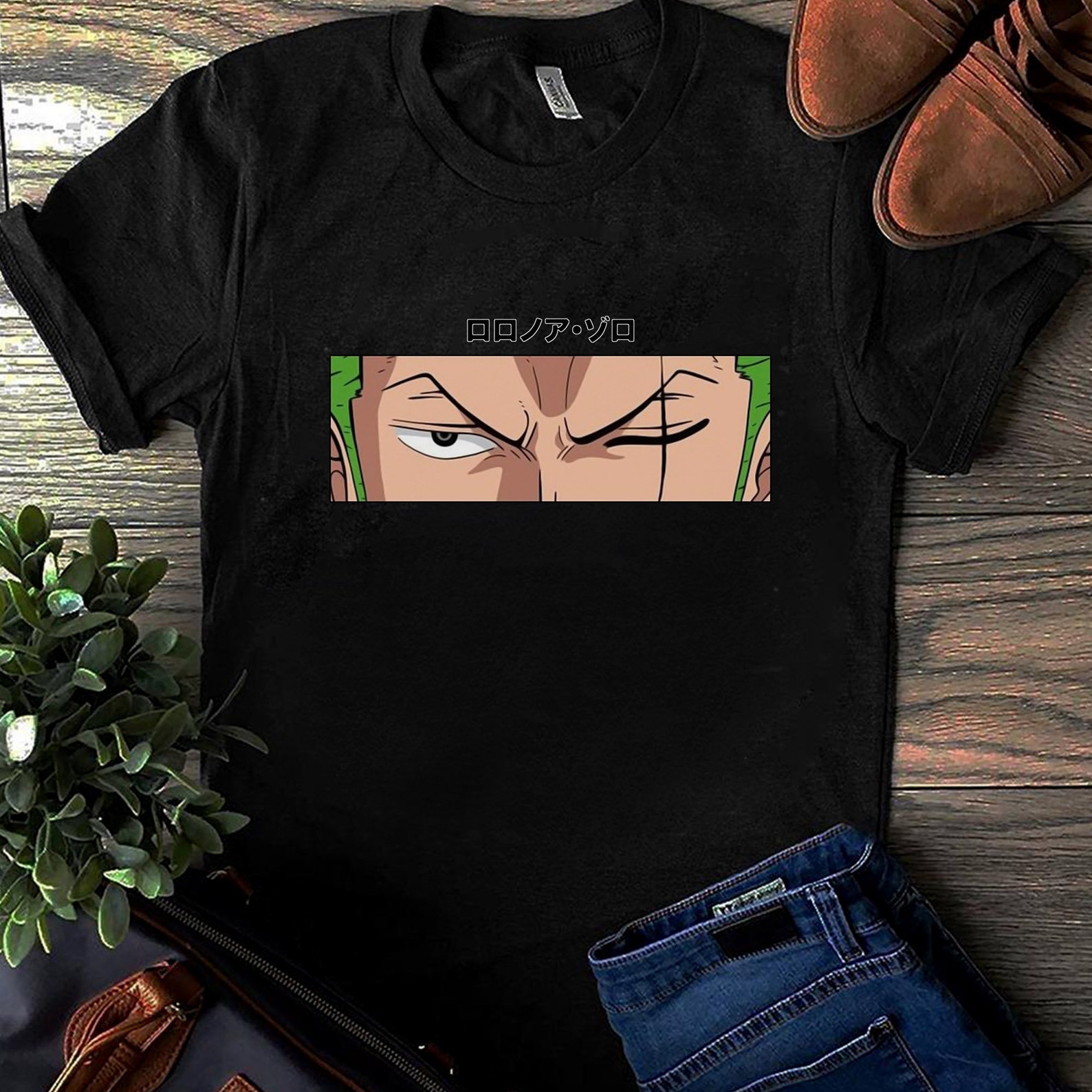 Zoro One Piece Stare TShirt Zoro TShirt One Piece TShirt Etsy
