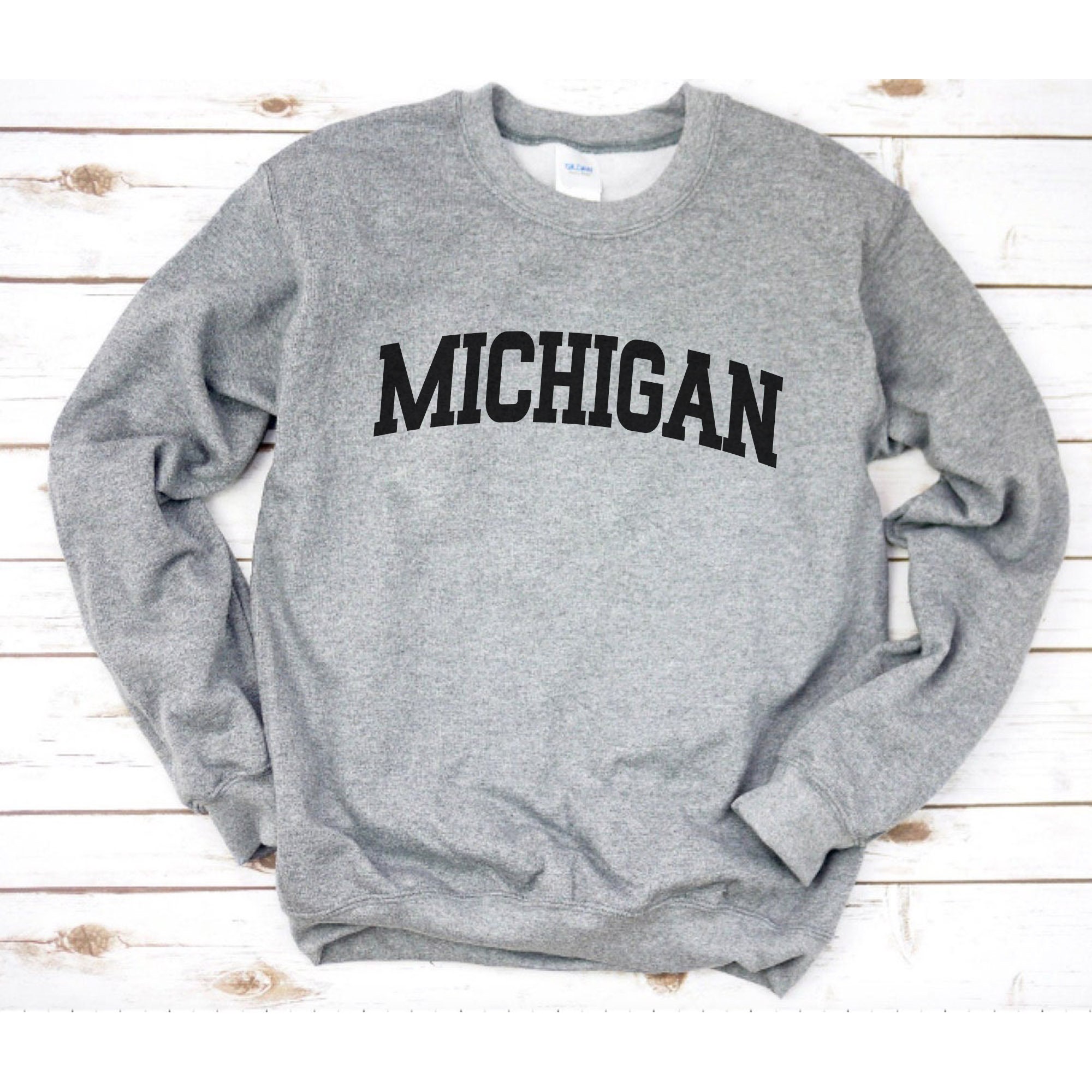 Michigan Sweatshirt Michigan Sweatshirt Michigan Sweatshirt Etsy