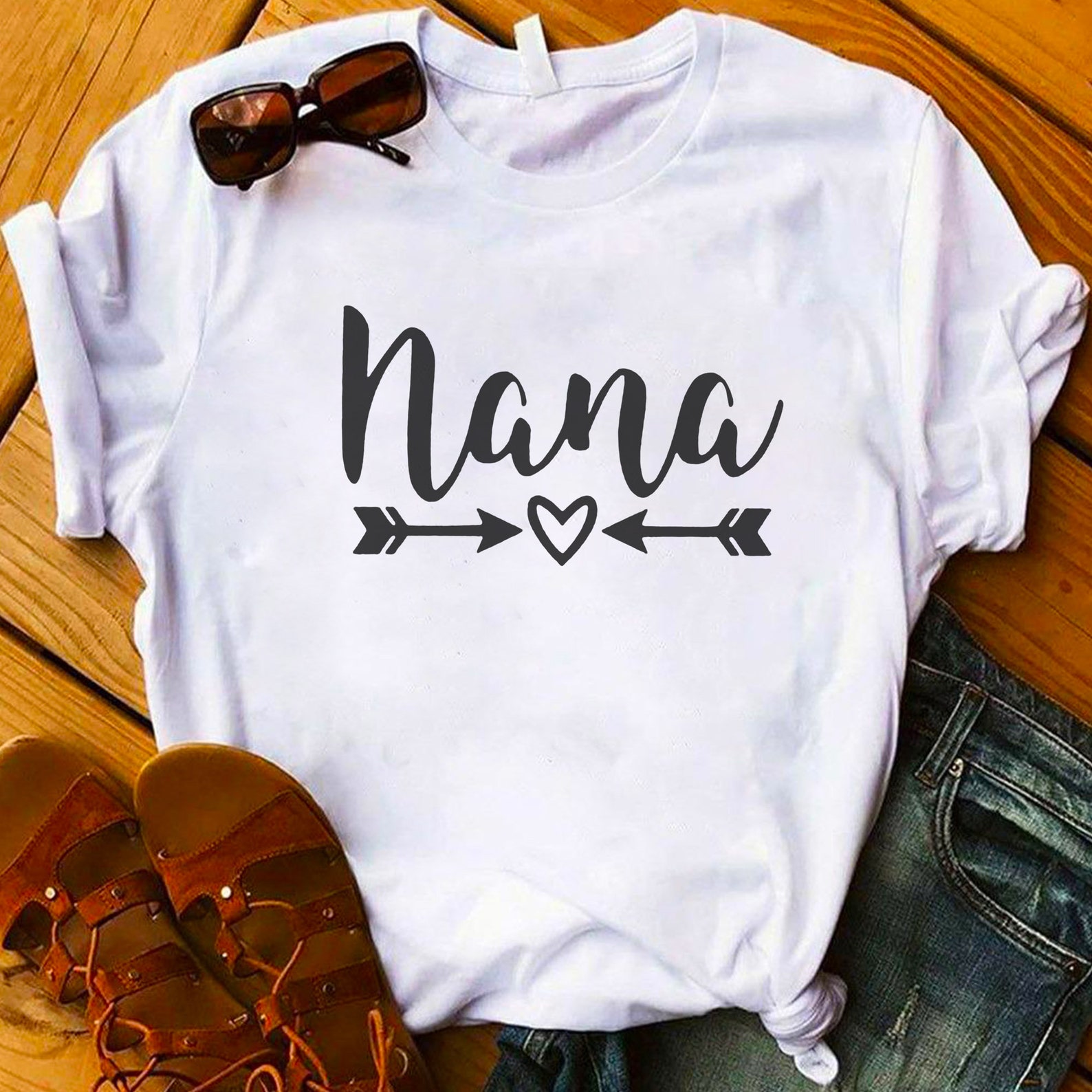 Nana T-Shirt Mother Day T-Shirt Personalize All Sizes and | Etsy
