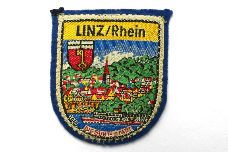 Rhine River Cruise Souvenir Rhein Patch Linz Patch Vintage Austrian Souvenir Backpack Patch Sew On Applique Patch Embroidered Patch