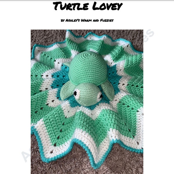 Turtle Lovey Crochet Pattern