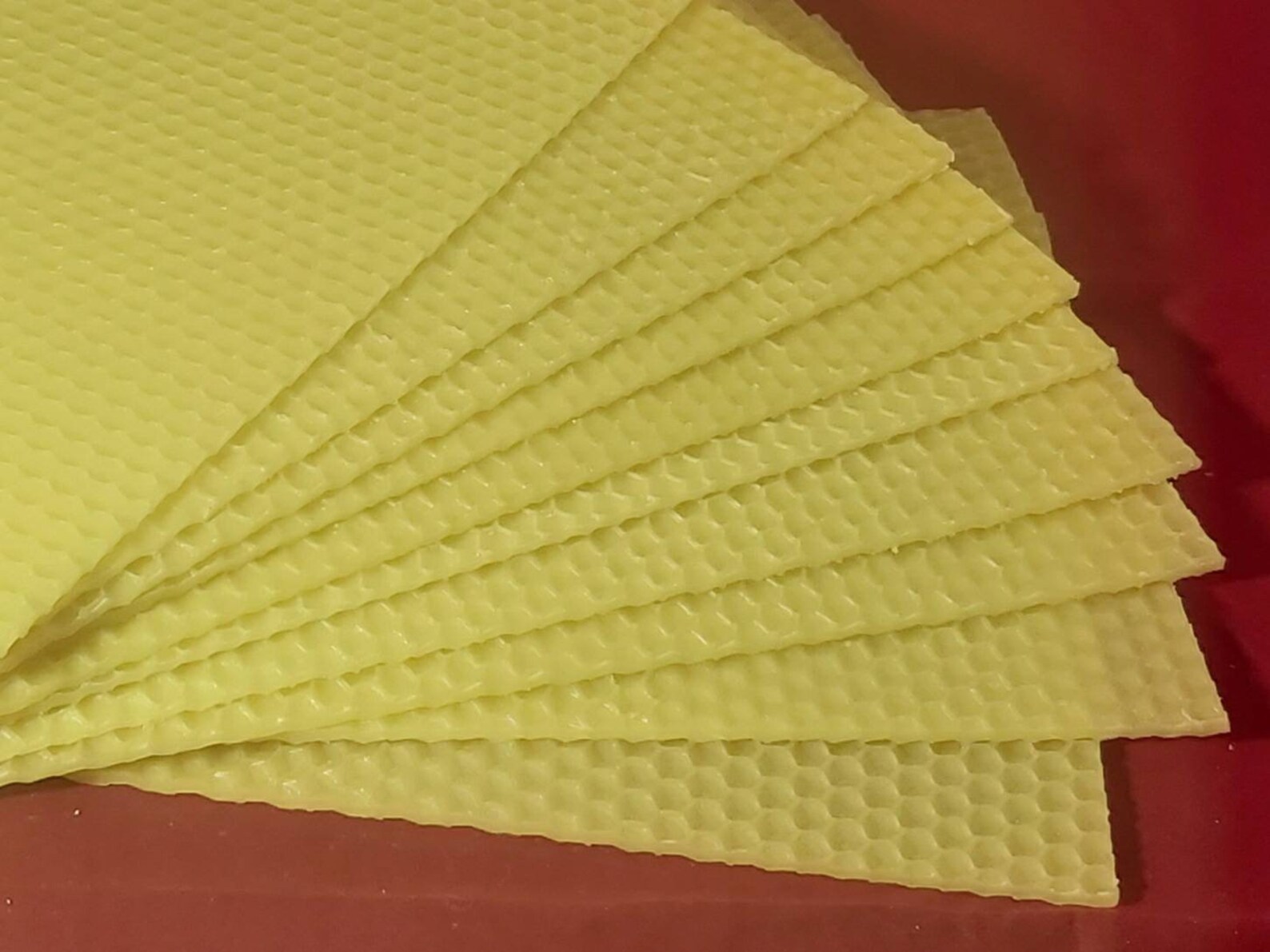 Candles Beeswax Sheets 100 Natural 10pcs made in Etsy UK