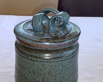 ヴィンテージ陶器の蓋付き瓶 - Etsy 日本