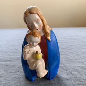 Madonna with Baby Jesus Ceramic Figurine