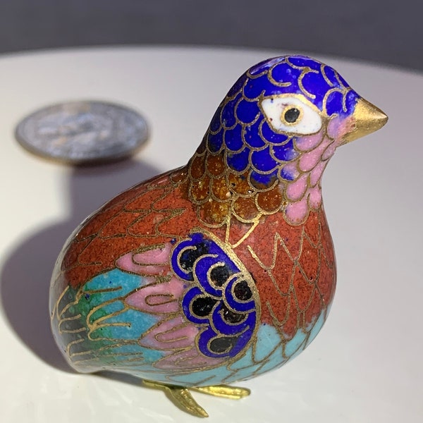 Cloisonne Bird Figurine