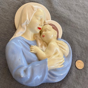 Madonna with Baby Jesus Plaque
