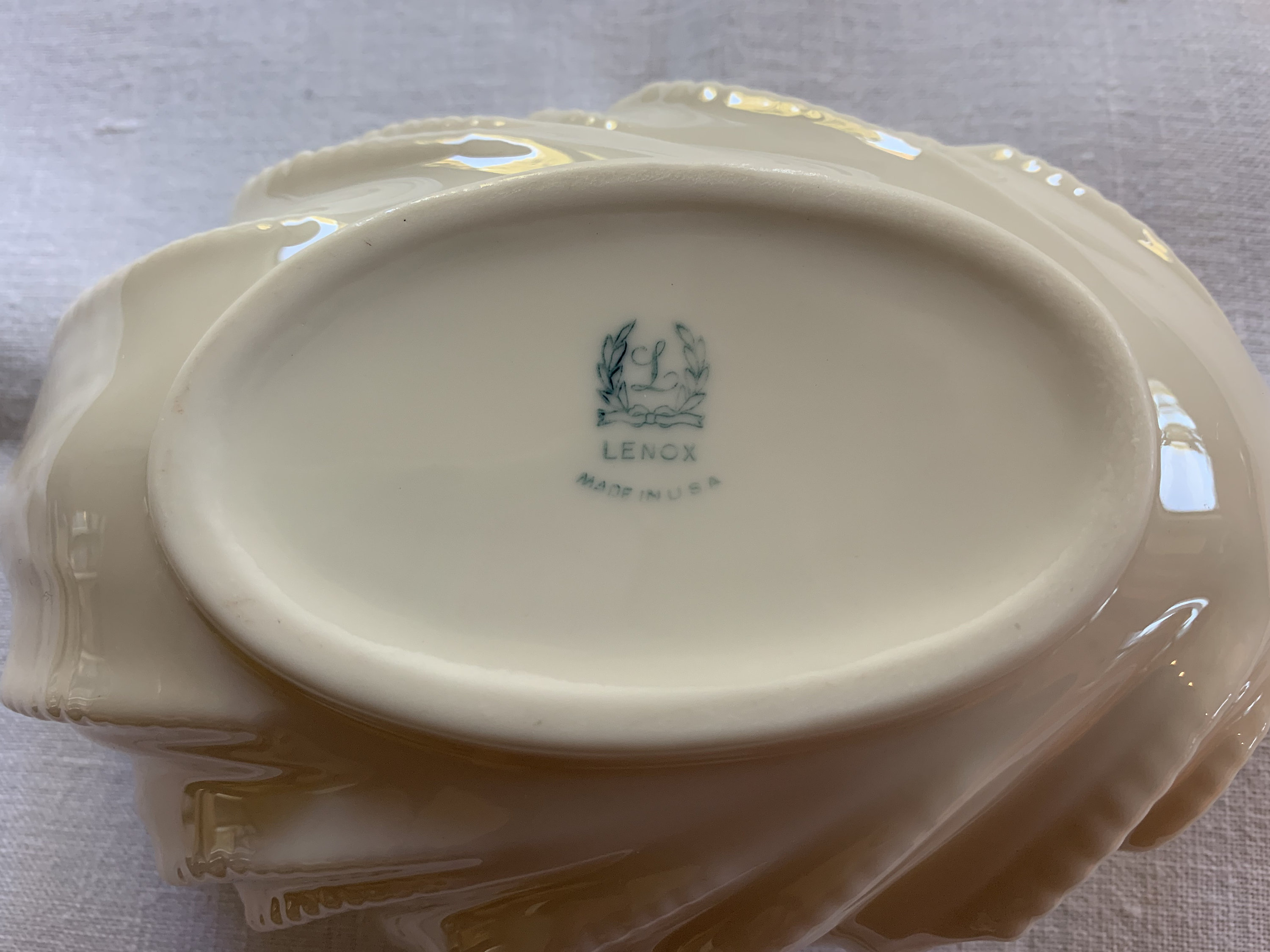 Classic Vintage Lenox USA Collectible Scalloped Acanthus Leaf - Etsy