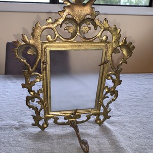 Antique Rococo Style Brass Picture Frame image 4
