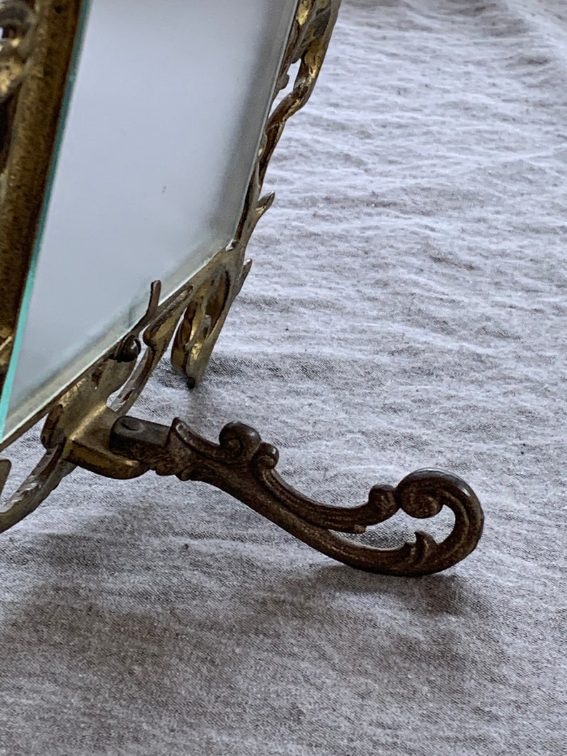 Antique Rococo Style Brass Picture Frame image 7