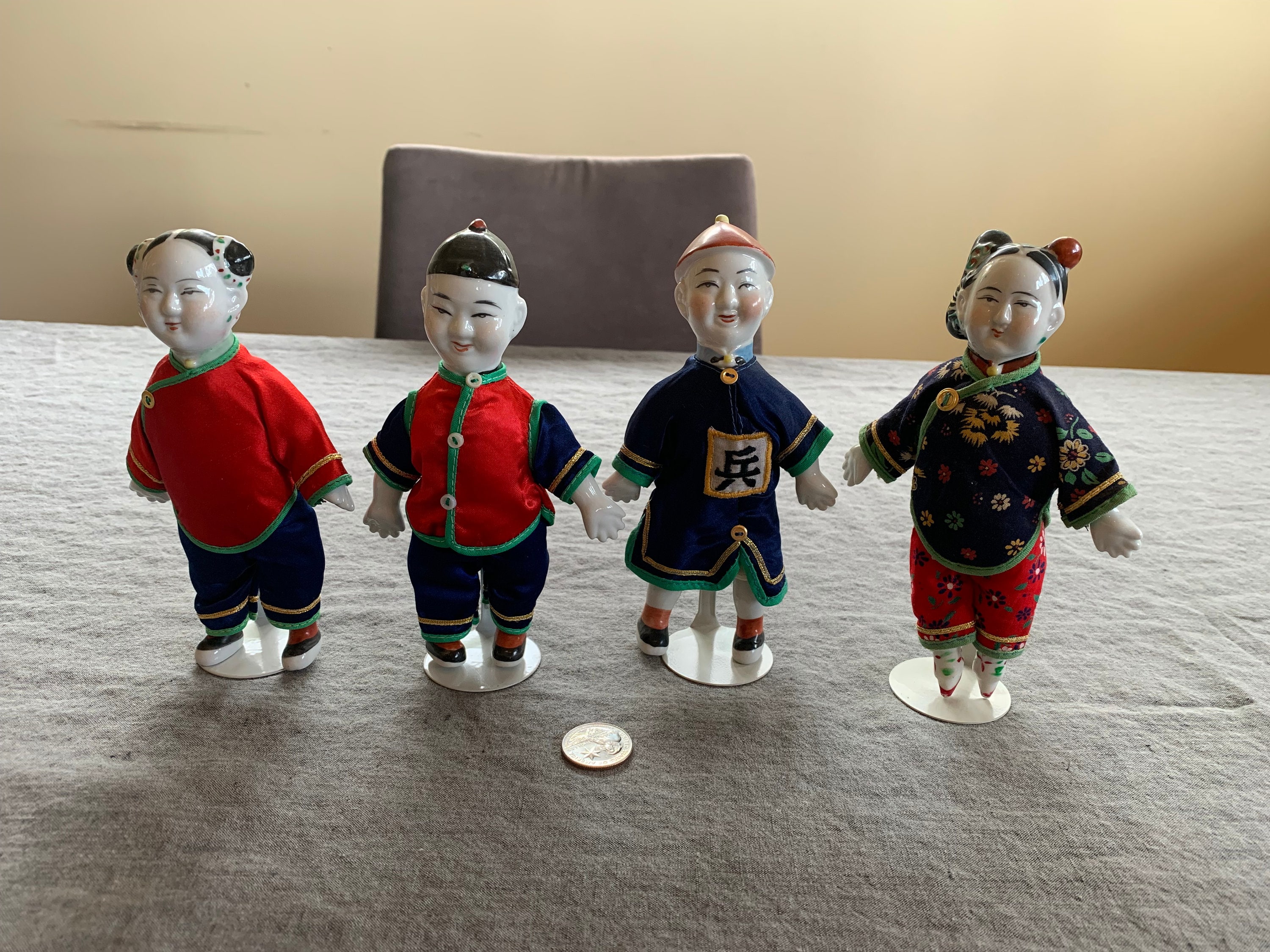 高さ6 1/2インチの中国磁器人形 - Etsy 日本