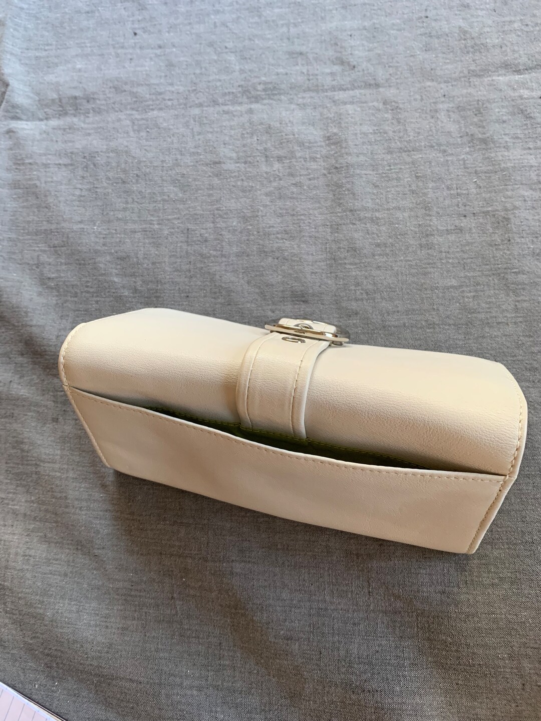 Coach Wallet White With Silver Buckle Detail NWT Etsy