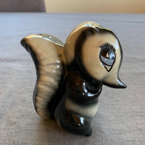 1960 Figurina Skunk in ceramica