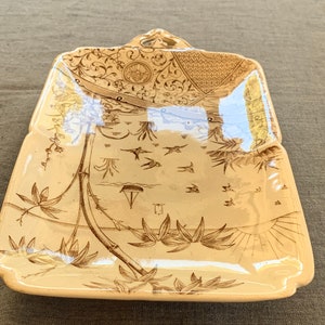 Gildea & Walker 1880s English Transfer Print Candy Dish