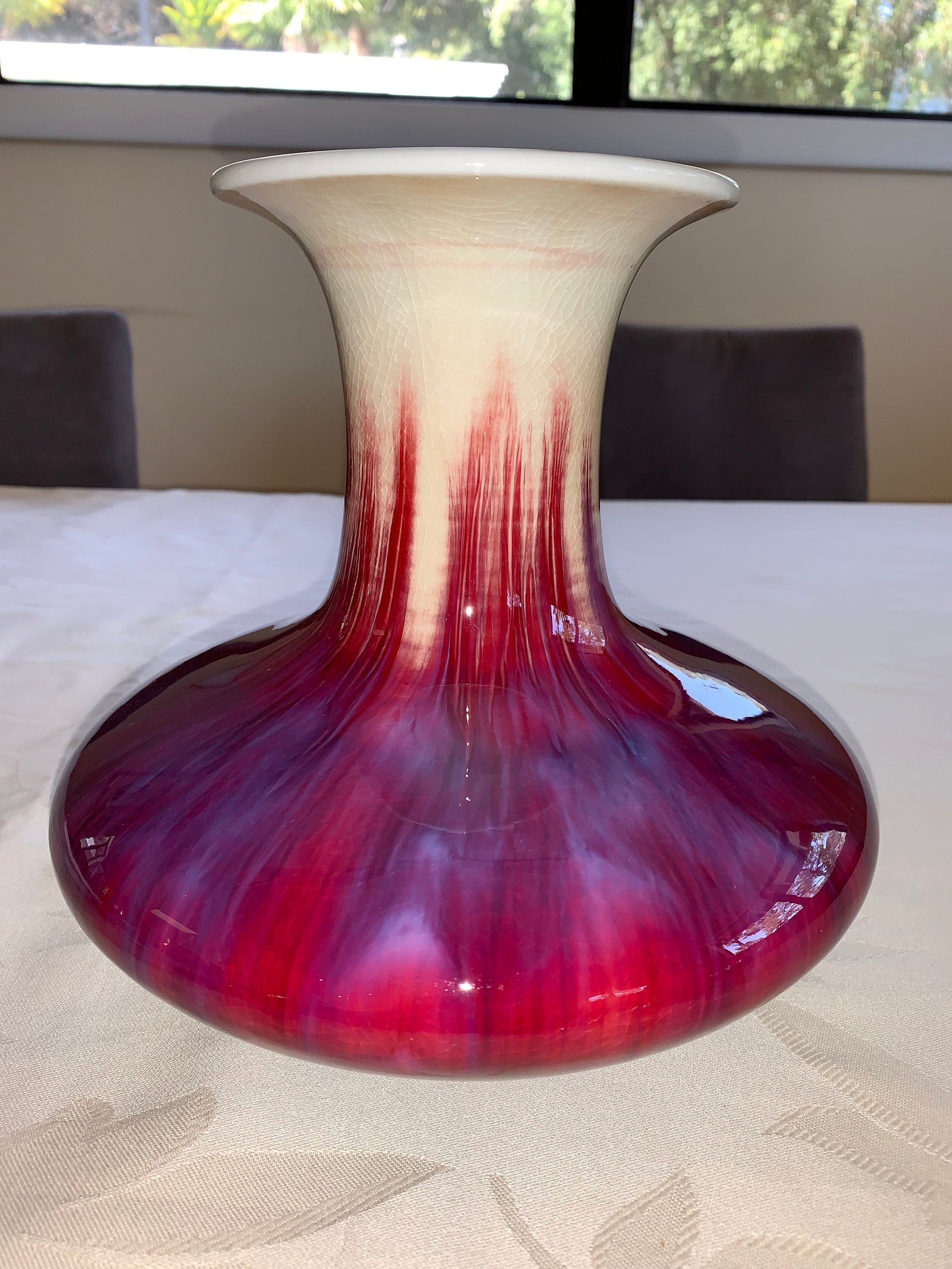 Chinese Jingdezhen Oxblood Vase - Etsy
