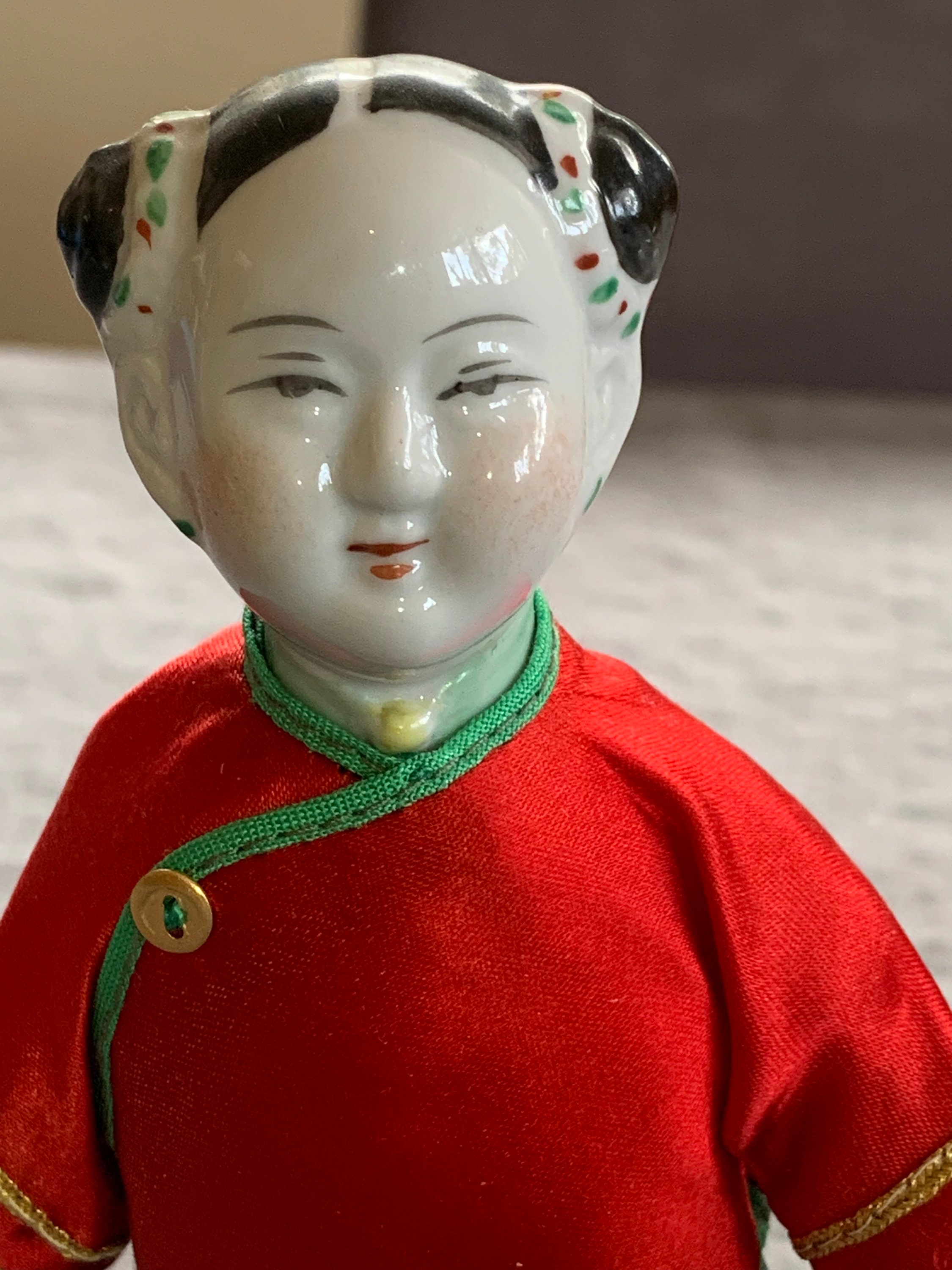 高さ6 1/2インチの中国磁器人形 - Etsy 日本