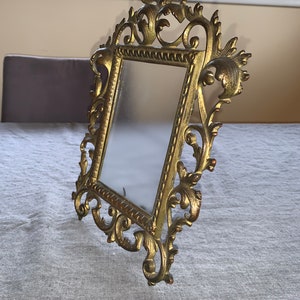 Antique Rococo Style Brass Picture Frame image 3