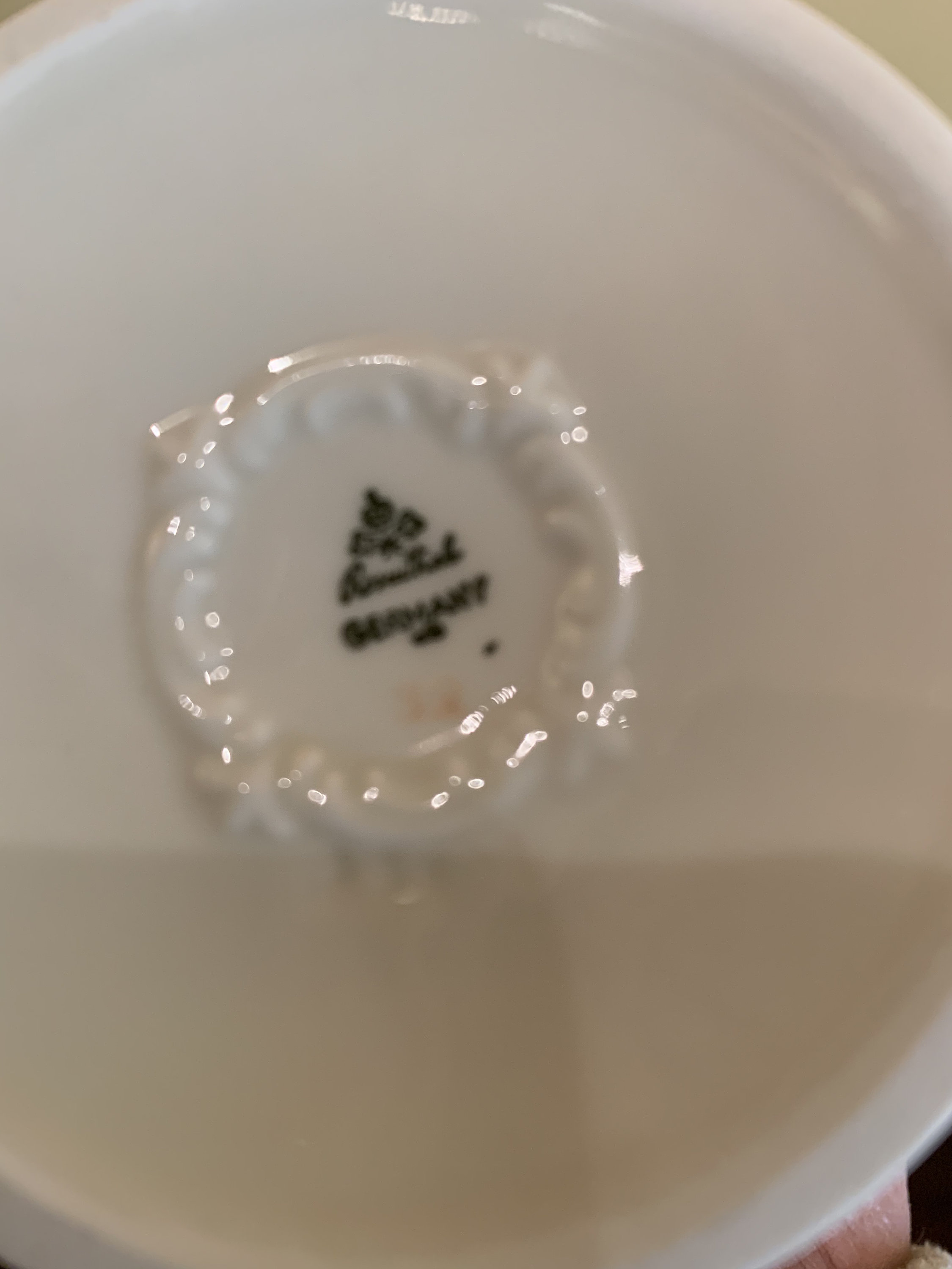 Rosenthal Tulip Vase With Gold Rim and Gold Floral Base Etsy