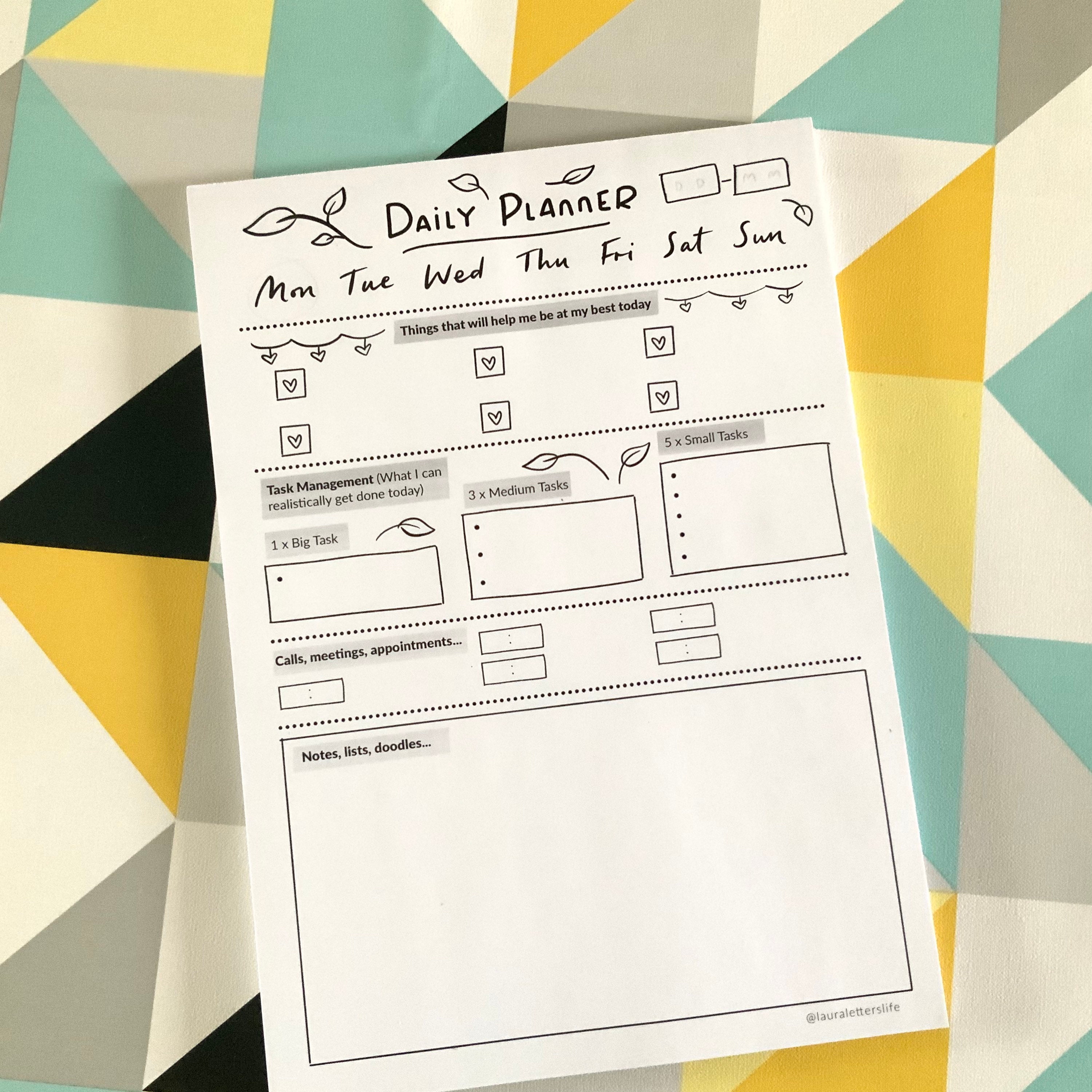 Daily Weekly Planner Pads Task management to do list Etsy