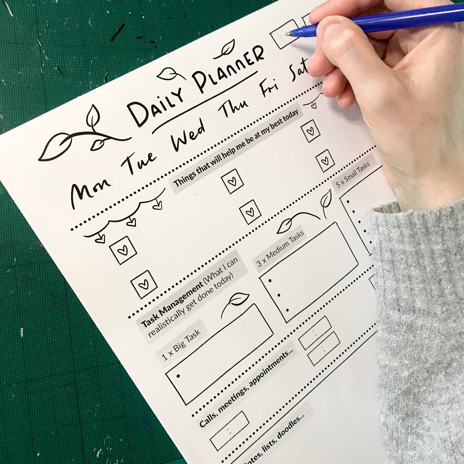 Daily Weekly Planner Pads Task management to do list Etsy