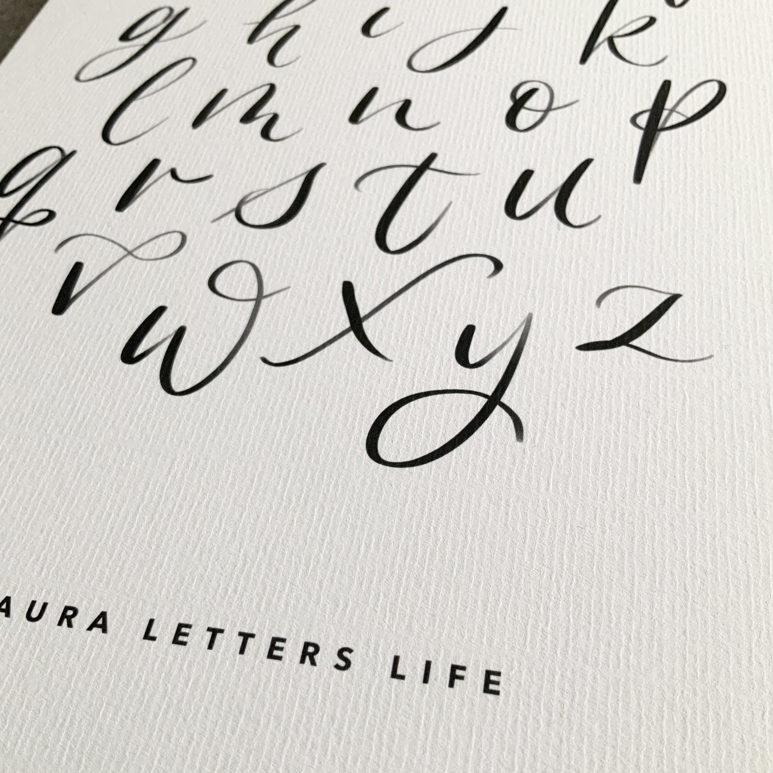 Calligraphy Alphabet Printable