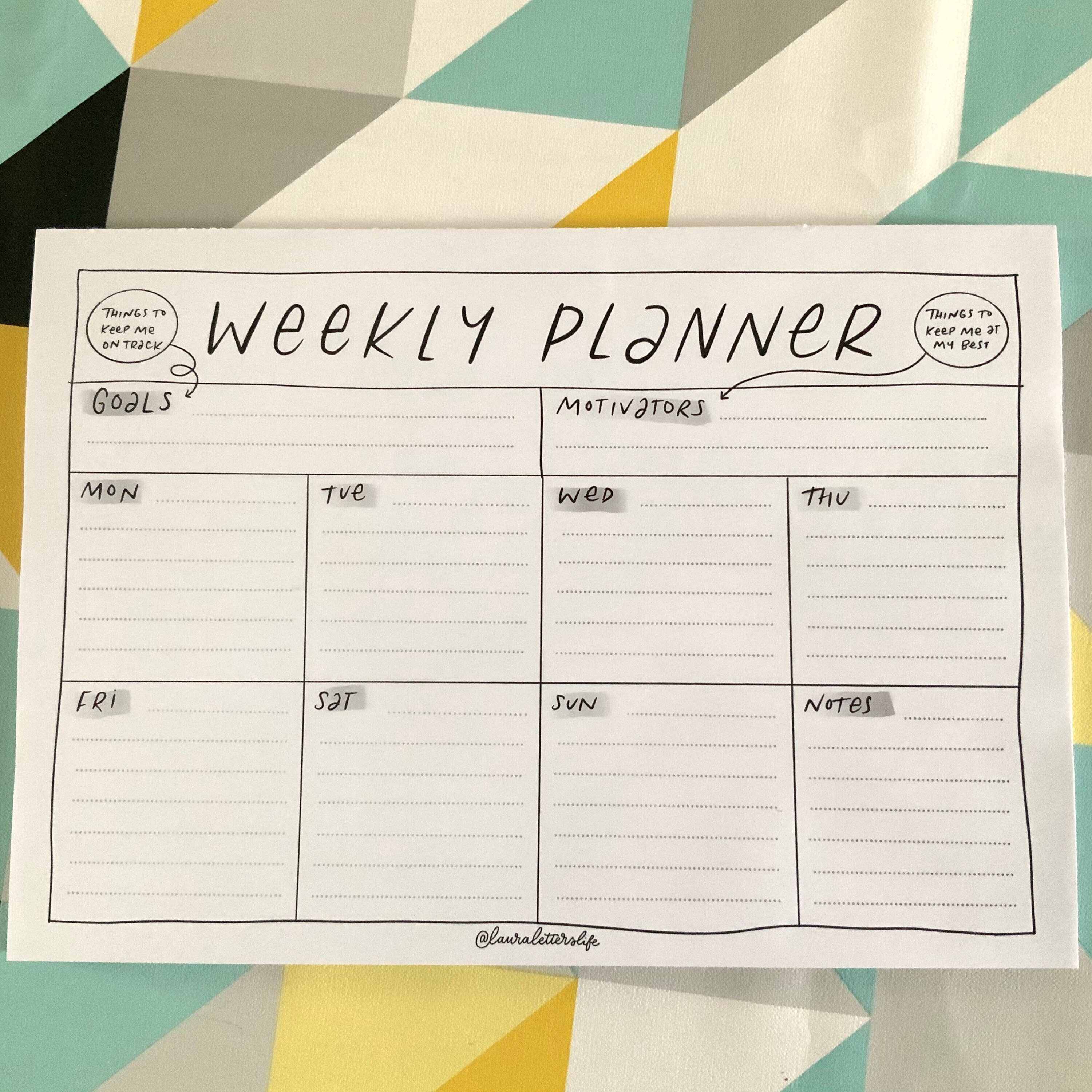 Daily Weekly Planner Pads Task management to do list Etsy