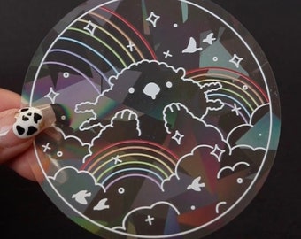 Lakko Sea Otter Rainbow Maker | Suncatcher Sticker | Window Decal | Home Decor | Rainbowmaker