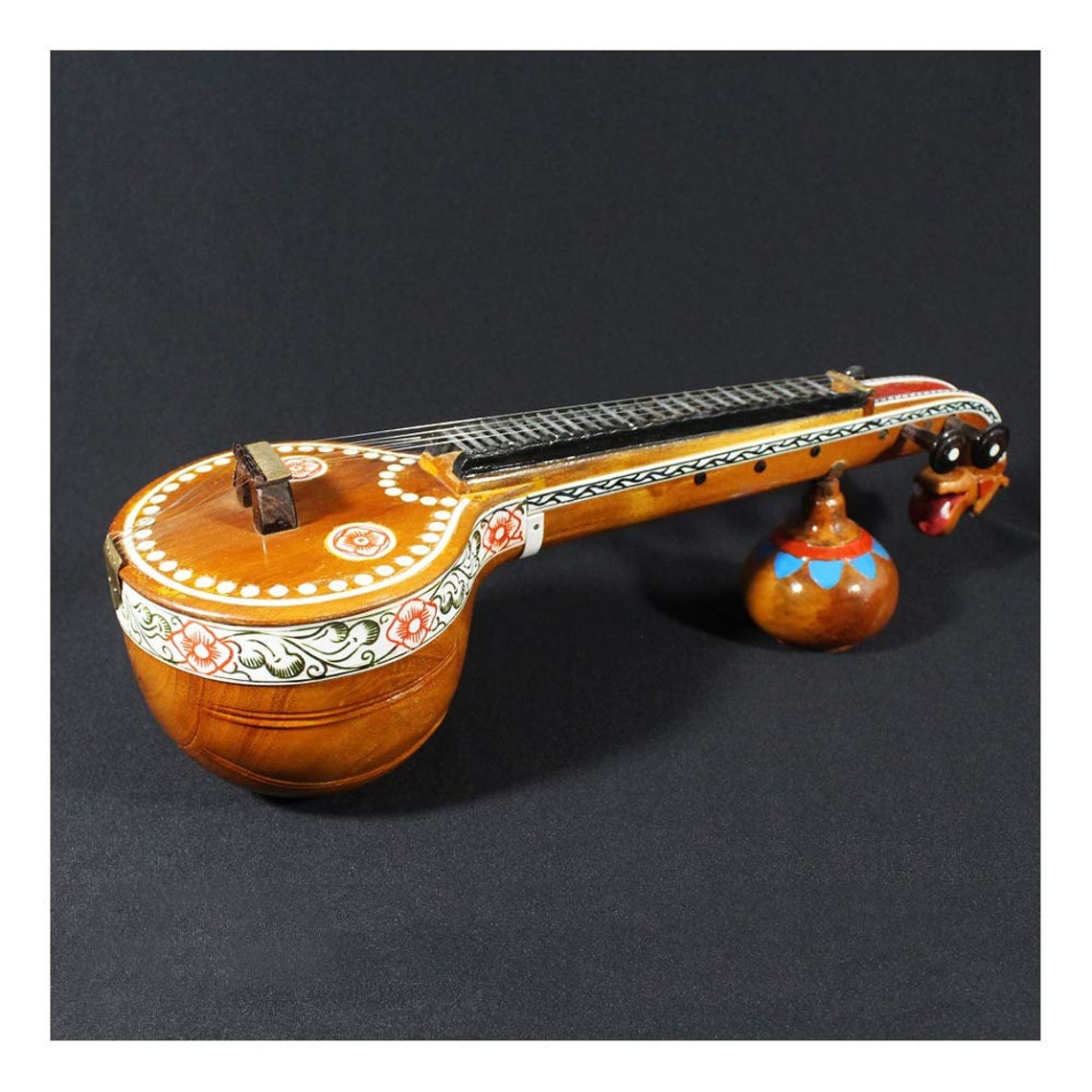Miniature Bobbili Veena Saraswati Veena instrument of Etsy