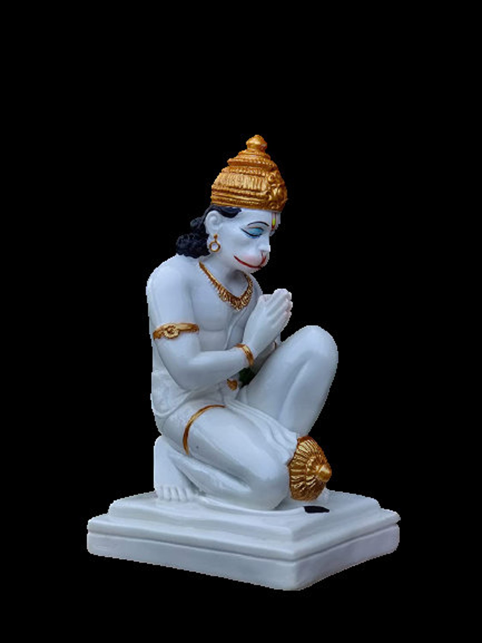 Poly marble Lord Hanuman Ji Statue fo puja Room 9 inches Etsy