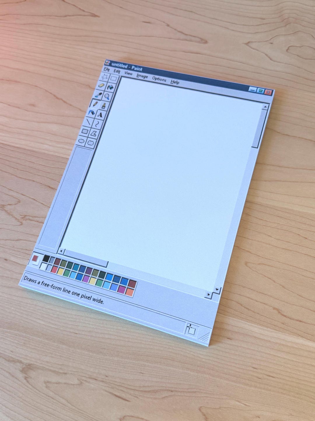 A5 Retro Windows MS Paint Notepad – Vintage Desktop Style Desk Pad - Etsy