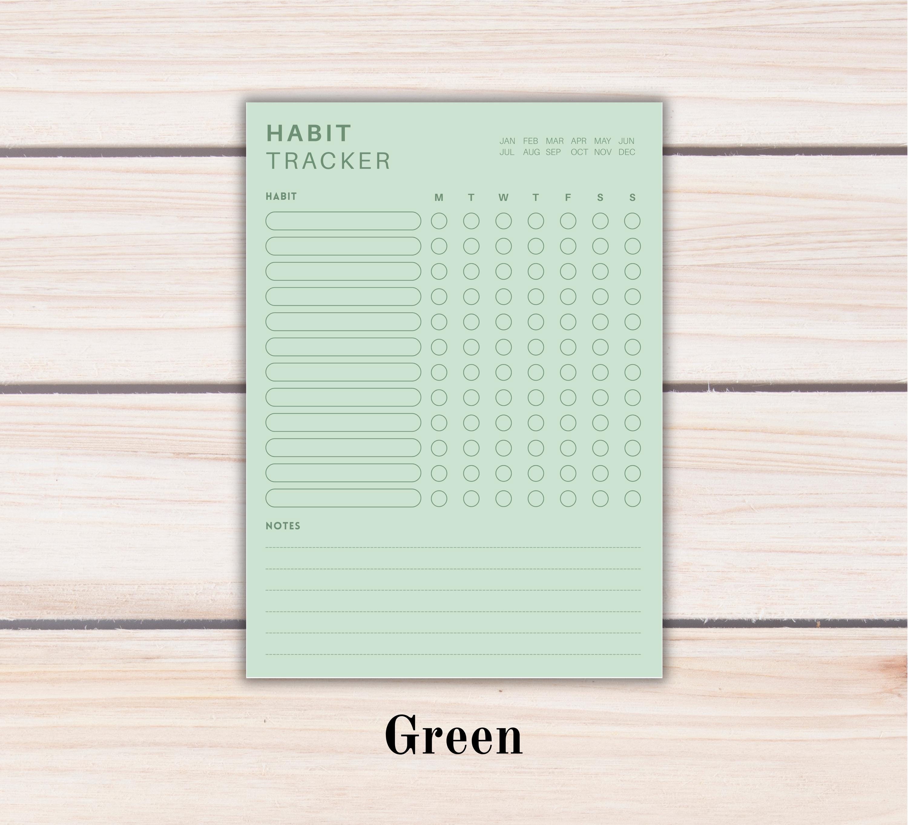 A5 Habit Tracker Notepad | Weekly Goal Planner With Magnet Option - Etsy