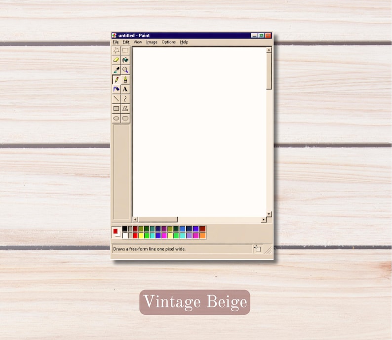 MS Paint Inspired Retro Notepad – 5×7 Retro Computer Desk Notepad - Etsy