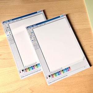 MS Paint Inspired Retro Notepad – 5×7 Retro Computer Desk Notepad