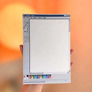 Retro Windows MS Paint Notepad | A5 Vintage Desktop Style Desk Pad