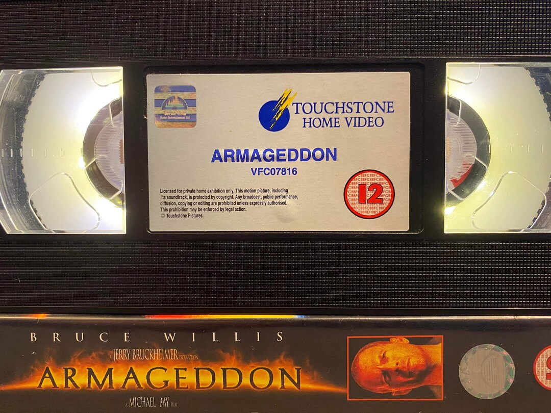 Armageddon VHS Videotape Light W/original Box Novelty Gift Etsy