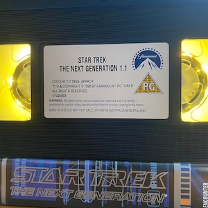 Star Trek The Next Generation Encounter at Farpoint VHS Videotape light w/original box