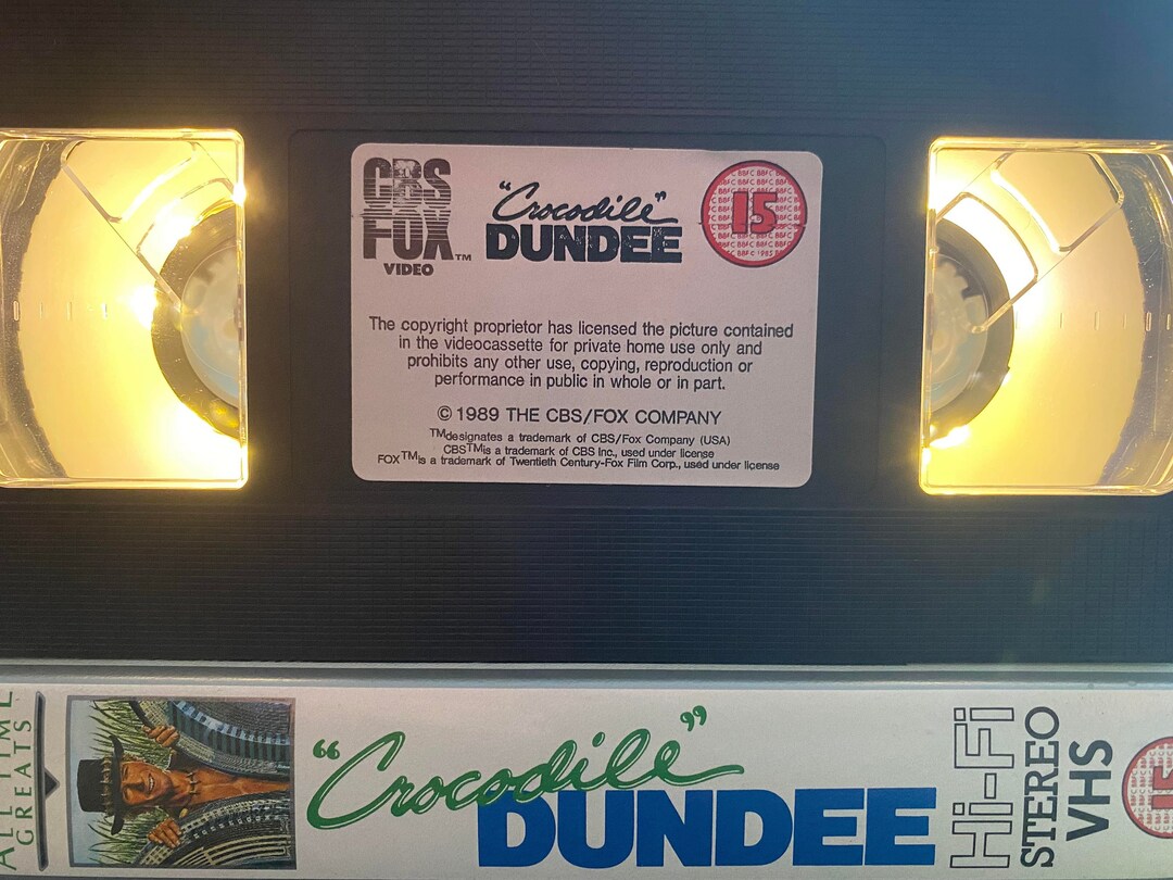 Crocodile Dundee VHS Videotape Light W/original Box Novelty Etsy