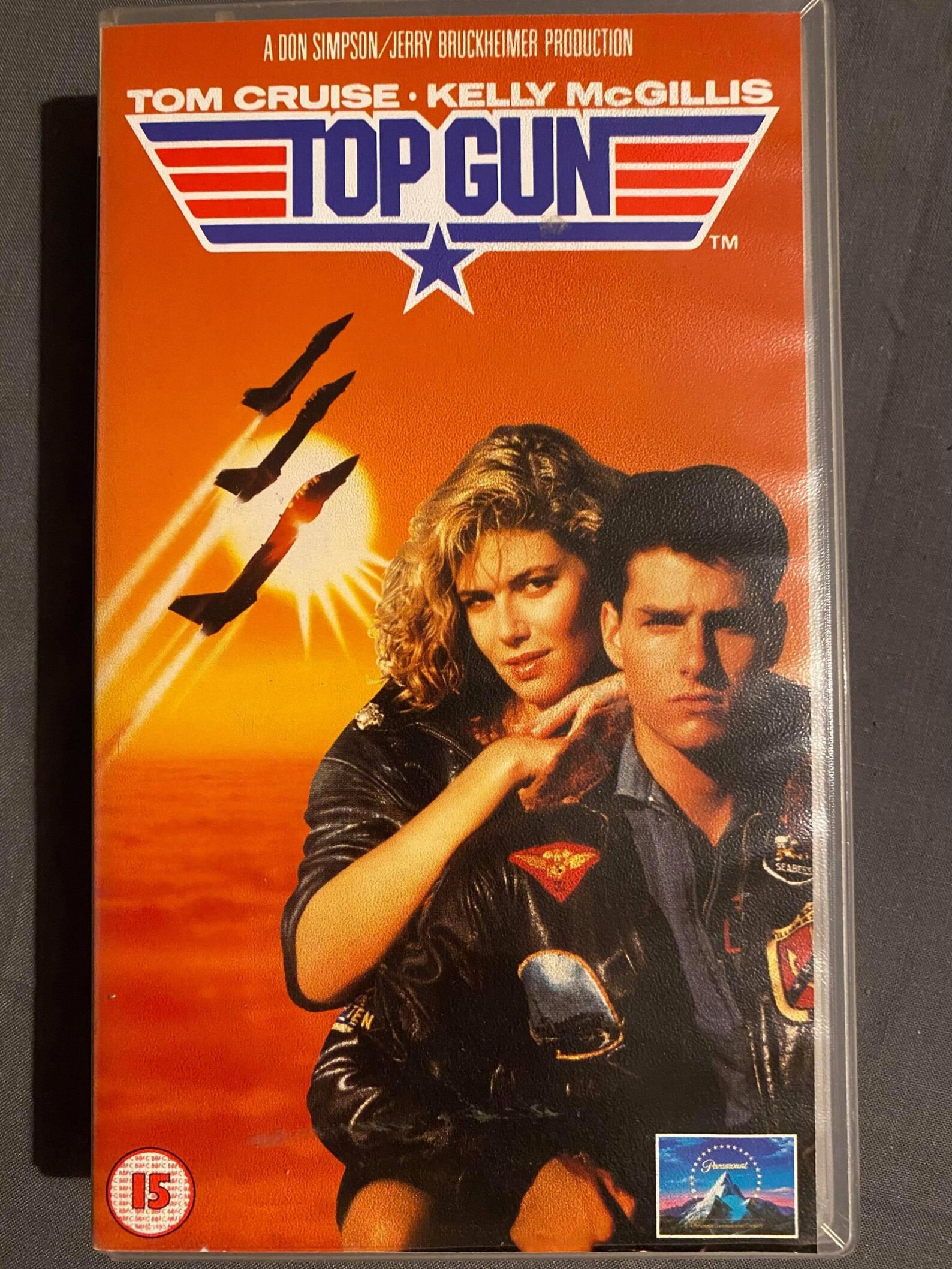 Top Gun VHS Video Tape light with original box 80's Etsy