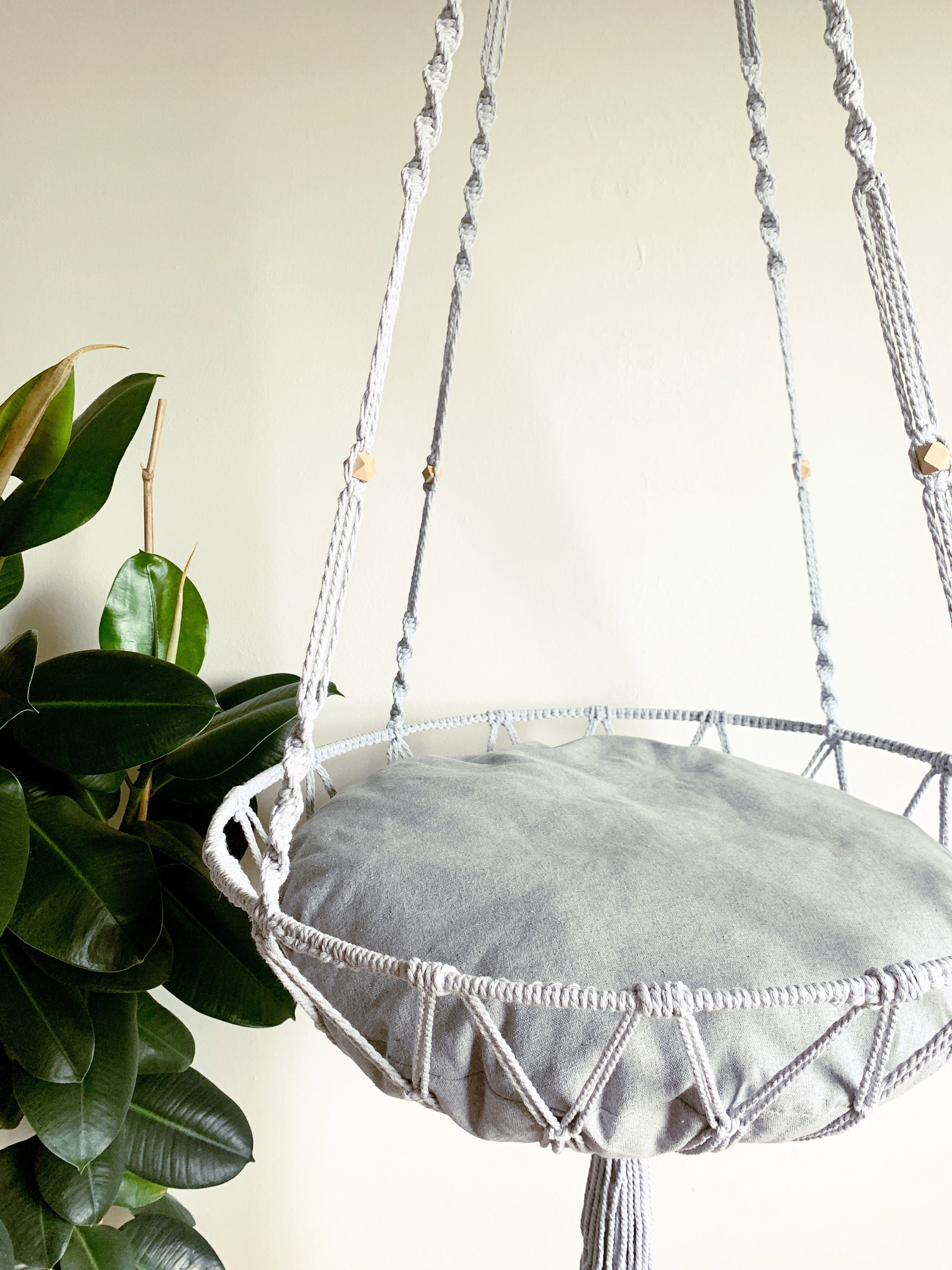 Extra large macrame hanging bed Etsy