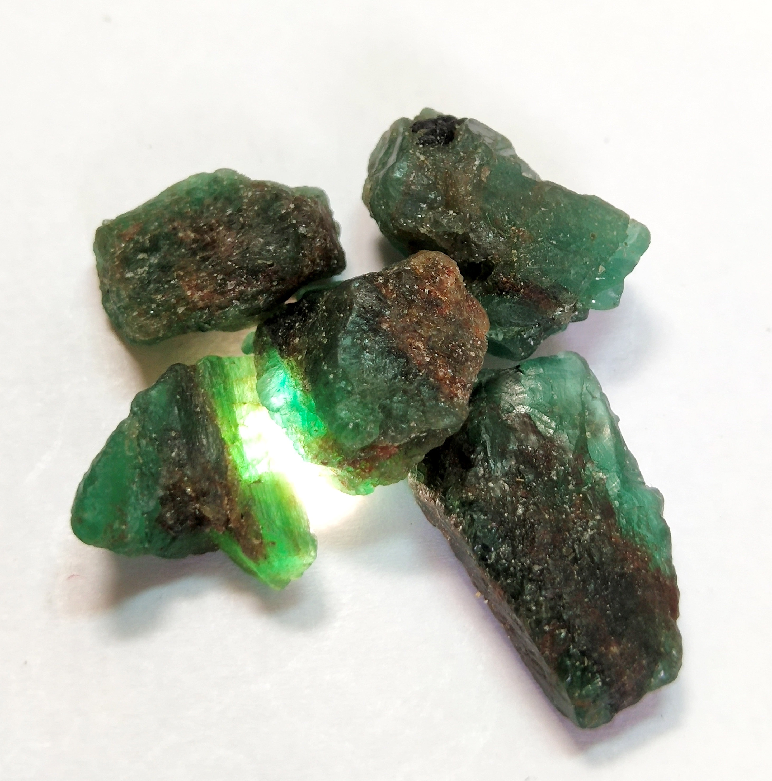 Raw Emerald Stone Genuine Emerald Crystal Natural Emerald Untreated