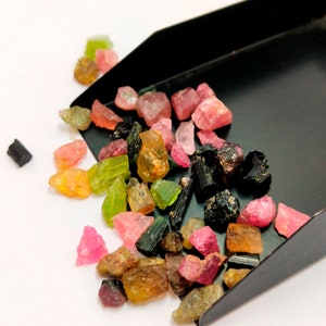 Natural Multi Tourmaline Untreated Unheated Raw Rough Loose Gemstone Lot Genuine Multi Color Tourmaline Rough Gemstone Lot