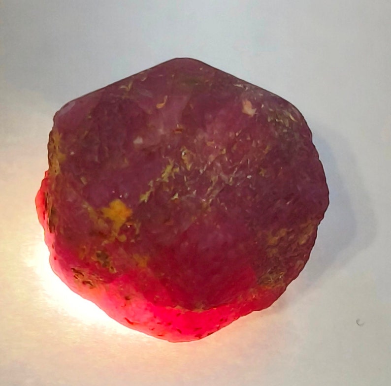 Natural Untreated Burma Ruby Rough Gemstone: Pink Loose Stone - Etsy