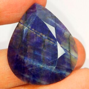 85 Cts Natural Blue Sapphire Untreated Unheated Pear Cut Loose Gemstone Genuine Sapphire Blue Color Unheated Pear Shape Gemstone