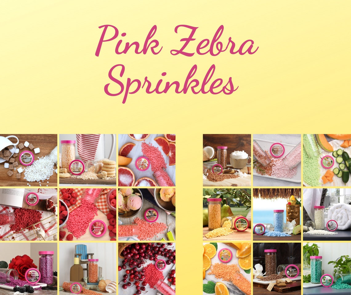 Pink Zebra Sprinkles 3.75 oz Etsy