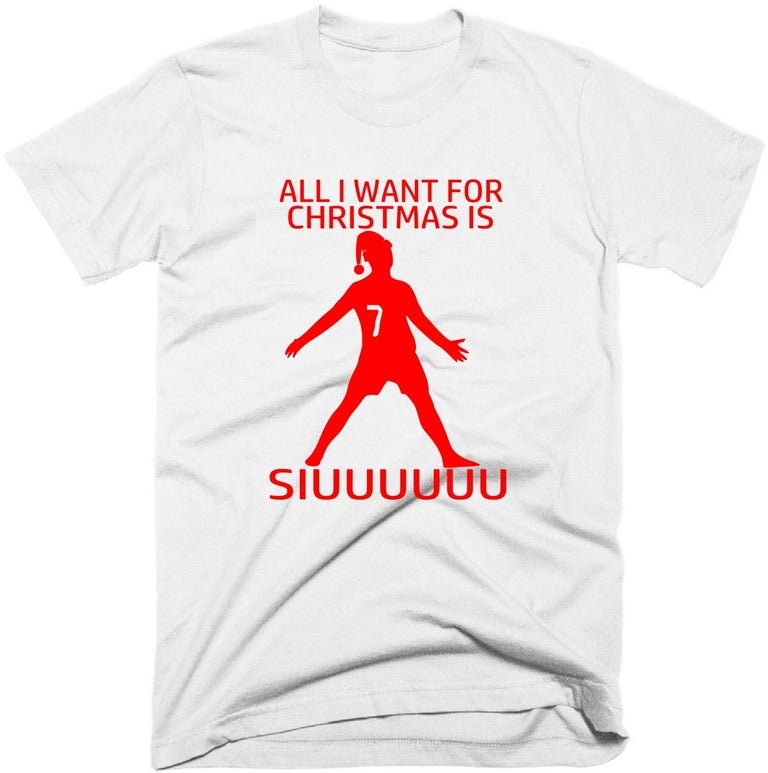 Discover Childrens Range - All I want for Christmas is SIUUUUUU - T-Shirt